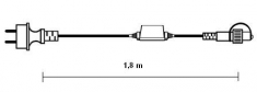 KST 528  -  1,8 m priključni kabal START